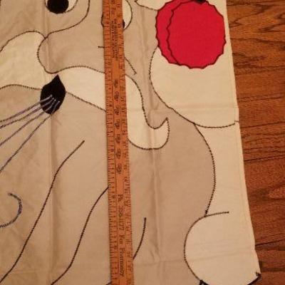Lot 547: Vintage Outdoor Santa Flag