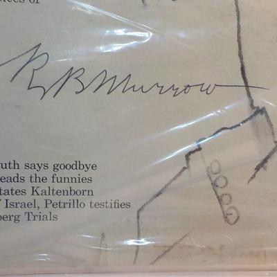 Signed "Edward R. Murrow,"  "I can hear it now". 1933 to 1949 Albums.(Signed )