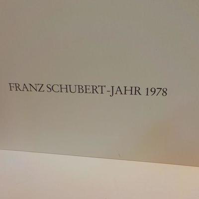 Famous Composer "Franz Schubert-Jahr 1978. Sheet work.
