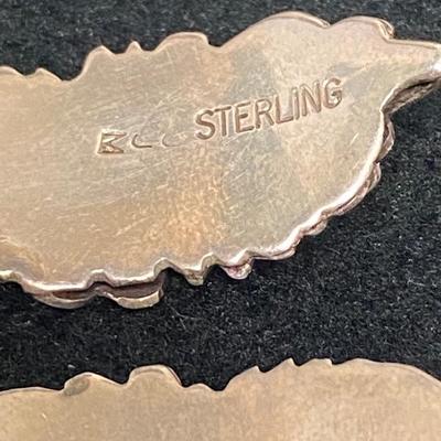 Sterling Silver Southwestern Earrings by Navajo Artist Julia Martinez JJM