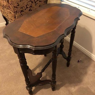 #12 Antique Walnut Entry Table 