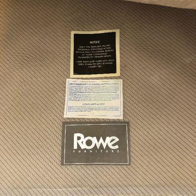 #28 Overstuffed Chair, Damask Fabric by ROWE