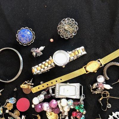 #47 Costume Jewelry Box with Faux Jewelry