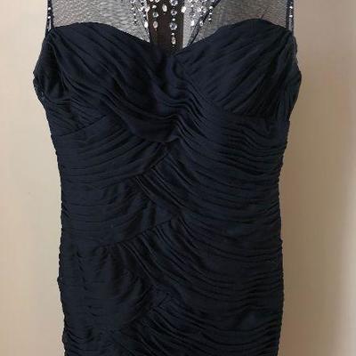 #51 BLACK Evening Cocktail Dress, be-jeweled
