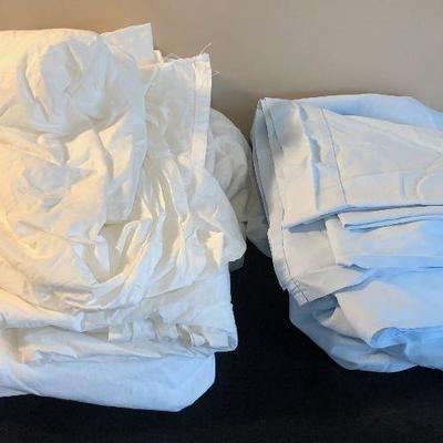 #55 Set of Blue Sheets Plus 4 Top White Sheets