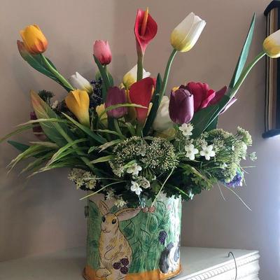 #72 EASTER Bouquet - Wood Tulips