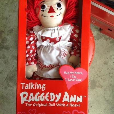 Talking raggedy Ann doll 