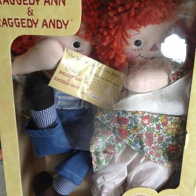 Raggedy Ann and Andy the Georgene Dolls c. 1940's limited edition 