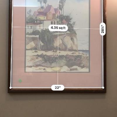 #102 Ocean house Print Framed