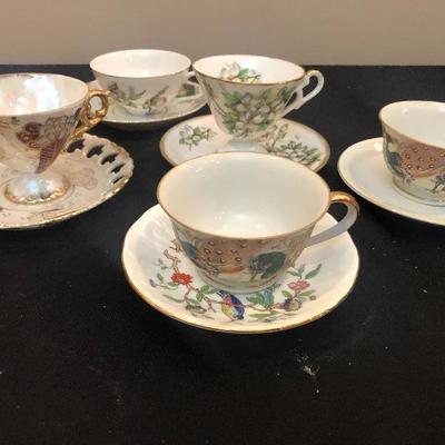 #111 Tea Cups and Saucers (5 sets) 