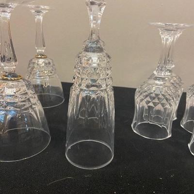 #123 Set of Crystal Glasses 