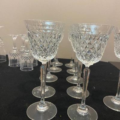 #123 Set of Crystal Glasses 