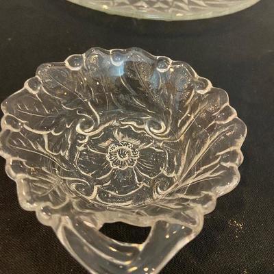 #124 Glass Serving Pieces (5) 