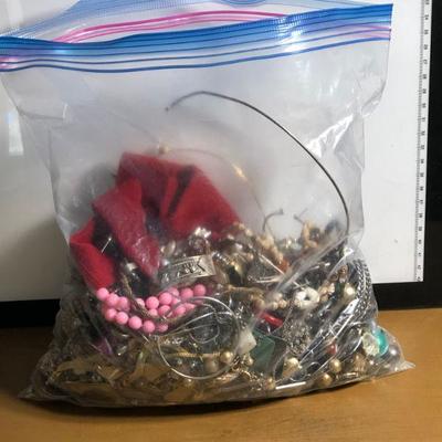 Lot #55: 4lb Lot of Costume Jewelry Pieces