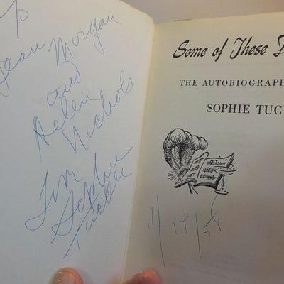 Songs of These days by Sophia Tucker ( signed copy)