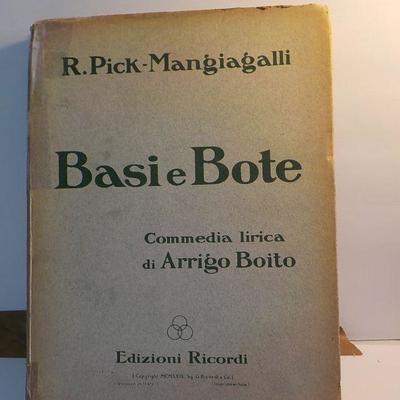 Signed Basie Bote by Arrigo Boito a signed copy.