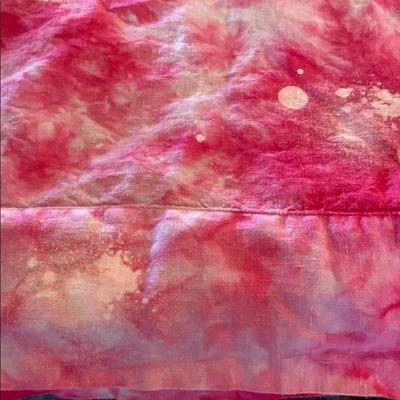 Super Soft Washed linen tie-dyed STANDARD SIZE pillowcases x 2