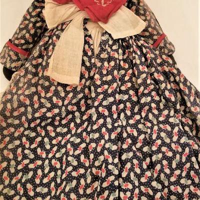 Lot #25 Fantastic Antique Cloth Mammy Doll - all original