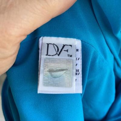DIANE VON FURSTENBERG Aqua Blue dress Size 2