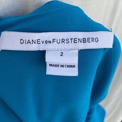 DIANE VON FURSTENBERG Aqua Blue dress Size 2