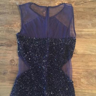 PARKER navy sequin mini dress SIZE SMALL