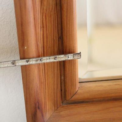 Lot 24 Huge Solid Pine Beveled Mirror