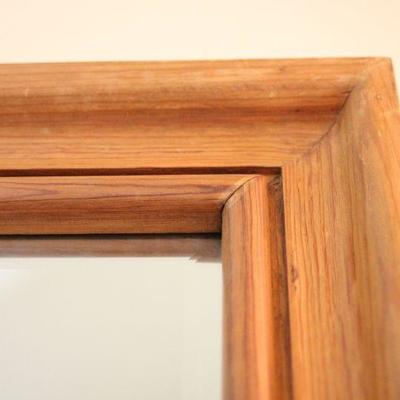 Lot 24 Huge Solid Pine Beveled Mirror