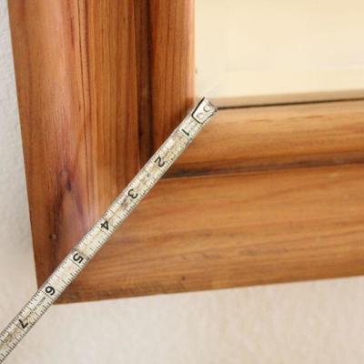 Lot 24 Huge Solid Pine Beveled Mirror