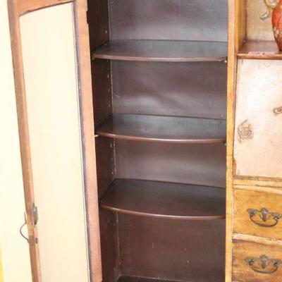 Lot 25 Antique Oak Side by Side 