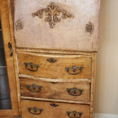 Lot 25 Antique Oak Side by Side 