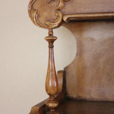 Lot 25 Antique Oak Side by Side 