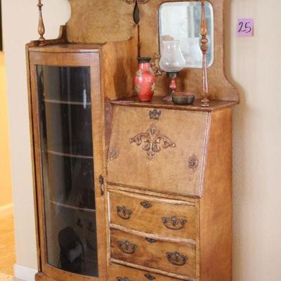 Lot 25 Antique Oak Side by Side 