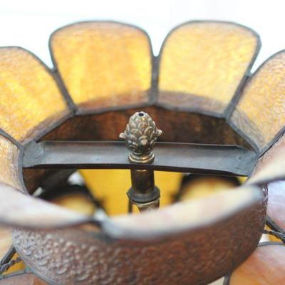 Lot 66 Stained Glass Lamp w/ Iron Base
