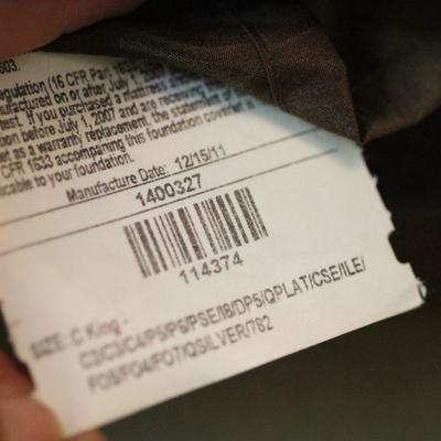 Lot 67 Iron King Bed w/ Sleep Number Mattress