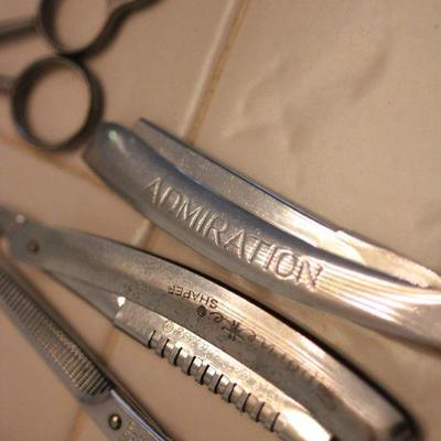 Lot 78 Scissors & Razors