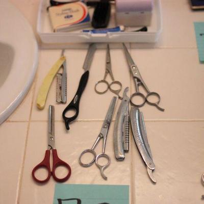 Lot 78 Scissors & Razors