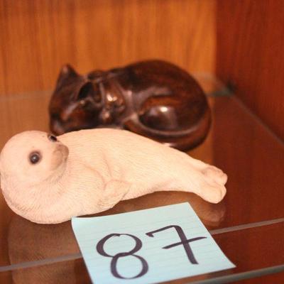 Lot 87 Animal Statues