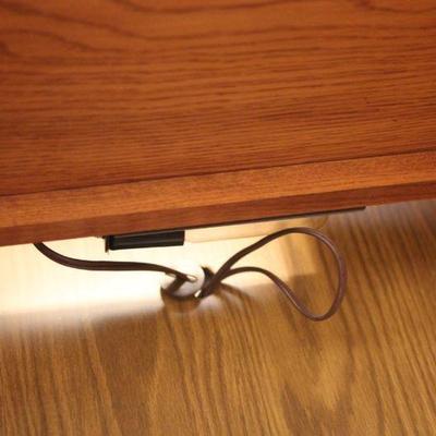 Lot 90 Oak Lighted Cabinet #2