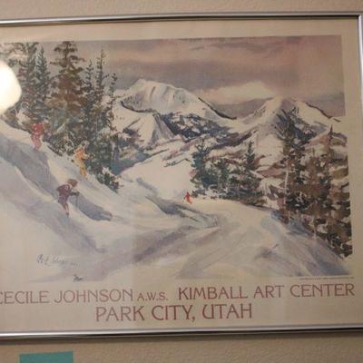 Lot 100 Park City, Utah Ski Framed Print