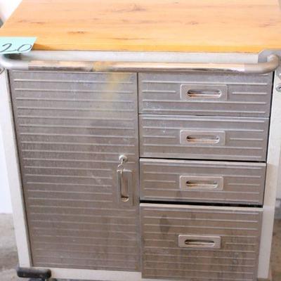 Lot 120 Rolling Tool Cabinet w/ Contents #1