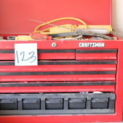 Lot 123 Craftsman Tool Chest w/ Contents