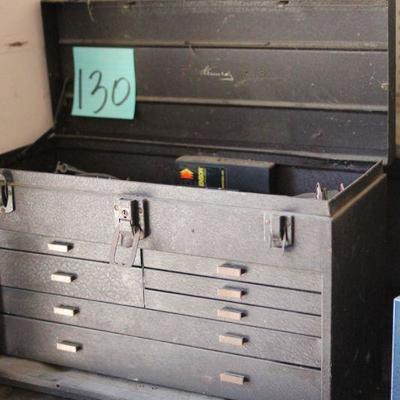 Lot 130 Vintage Kennedy Tool Box w/ Contents