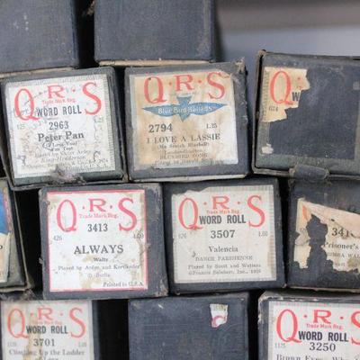 Lot 166 Vintage Piano Player Rolls 1