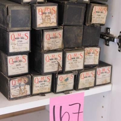 Lot 167 Vintage Piano Player Rolls 2