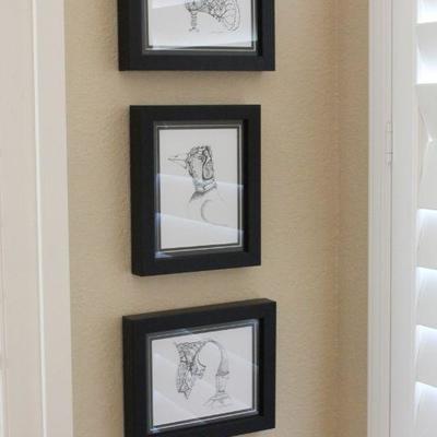 Lot 198 Jim McClune Set of 3 Art (2)