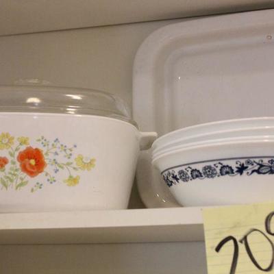 Lot 209A Pink Pyrex, Corningware & More