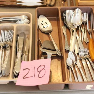 Lot 218 Misc. Flatware Sets