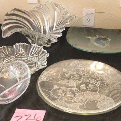 Lot 226 6pc Glass Serving ware
