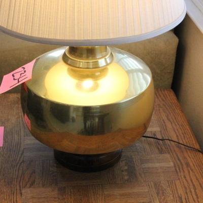 Lot 234 Vintage Brass Lamp