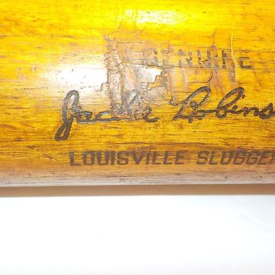 " Genuine Jackie Robinson Louisville Slugger" Pro model.